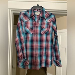 Womans western plaid shirt